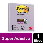 Notas adesivas Post-it 1 bloco de 90 folhas de 76mm x 76mm Roxo